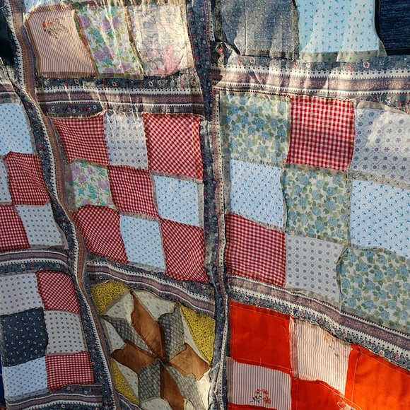 Vintage Patch Work Quilt Top - Picture 7 of 7